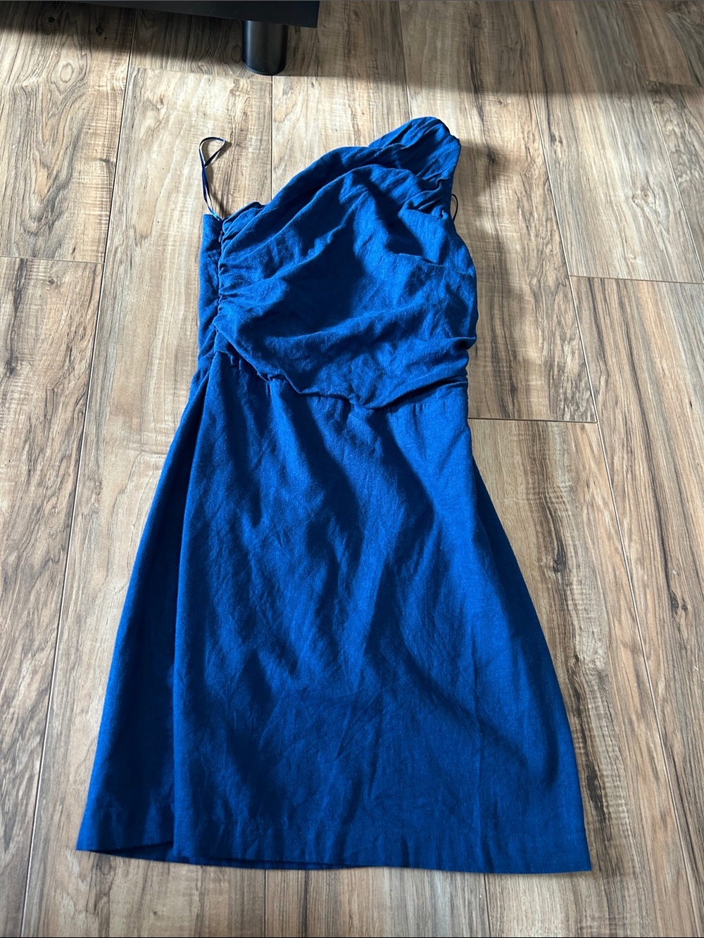 Abercrombie & Fitch One-Shoulder Cobalt Blue Dress
